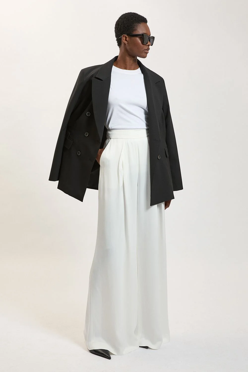 Satin Viscose Woven Trousers - 1