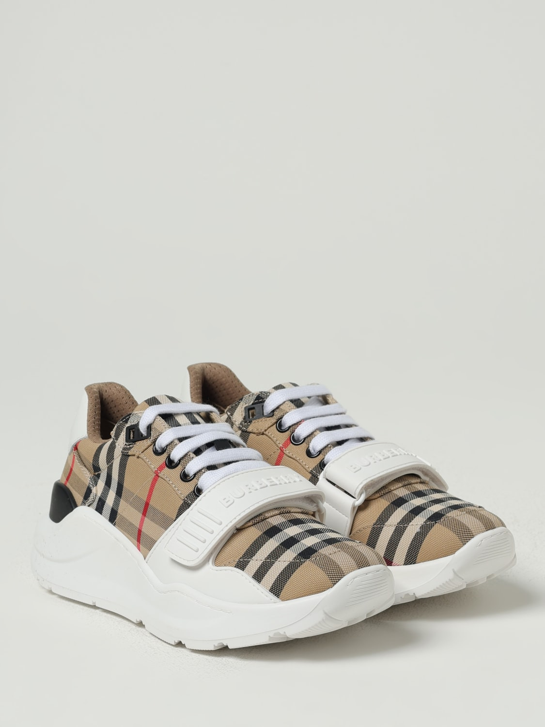 Burberry New Regis sneakers in fabric with jacquard Vintage Check - 2