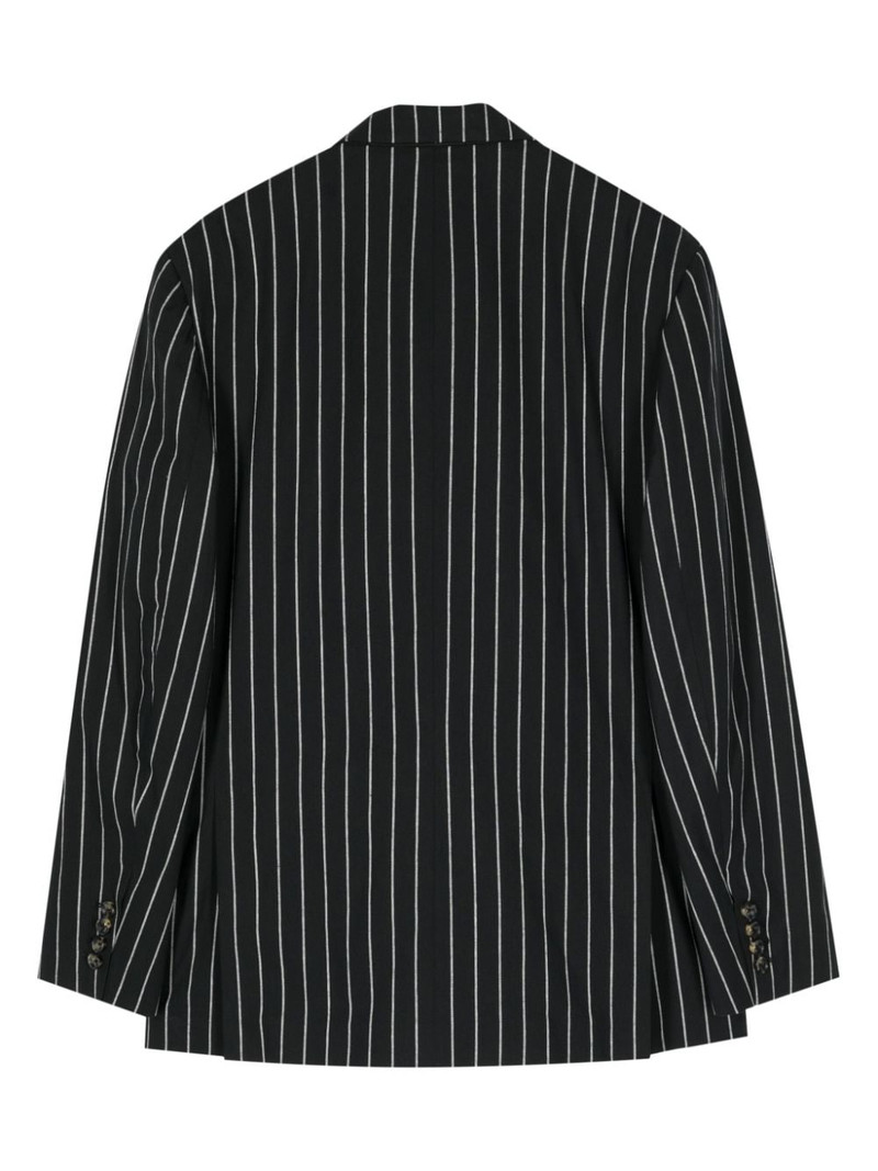 MARINA YEE striped double-breasted blazer outlook