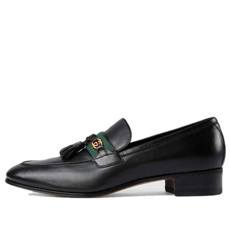 Gucci 연동 G Tassel 가죽 Loafers '블랙' 624720-1W610-1066 1