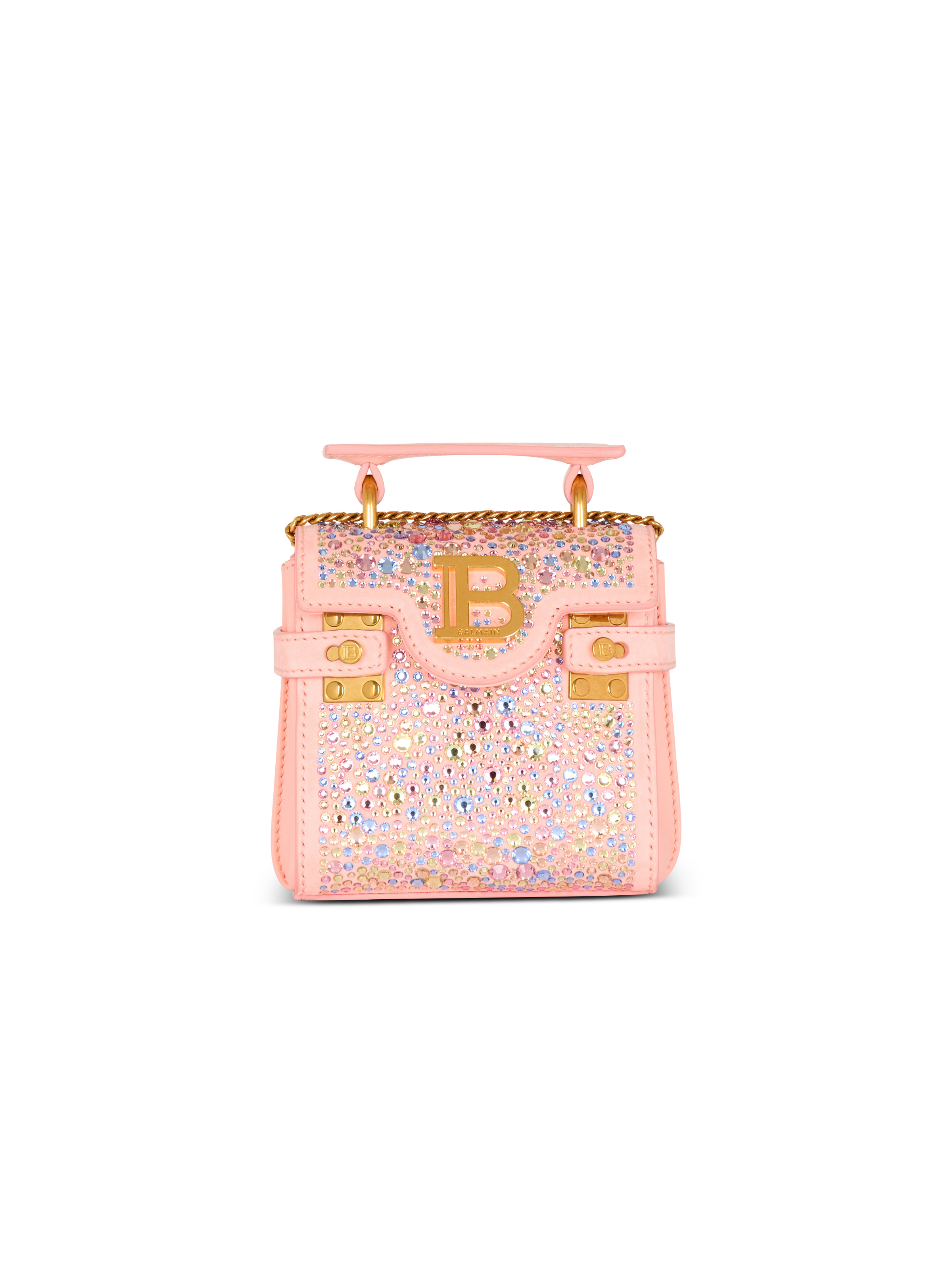 B-Buzz Mini 12 bag in suede and rhinestones - 1