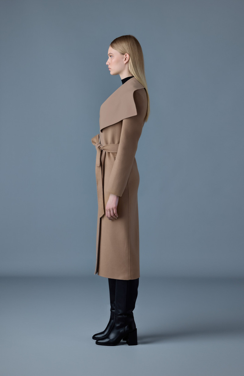 MAI-CN Double-face wool wrap coat 4