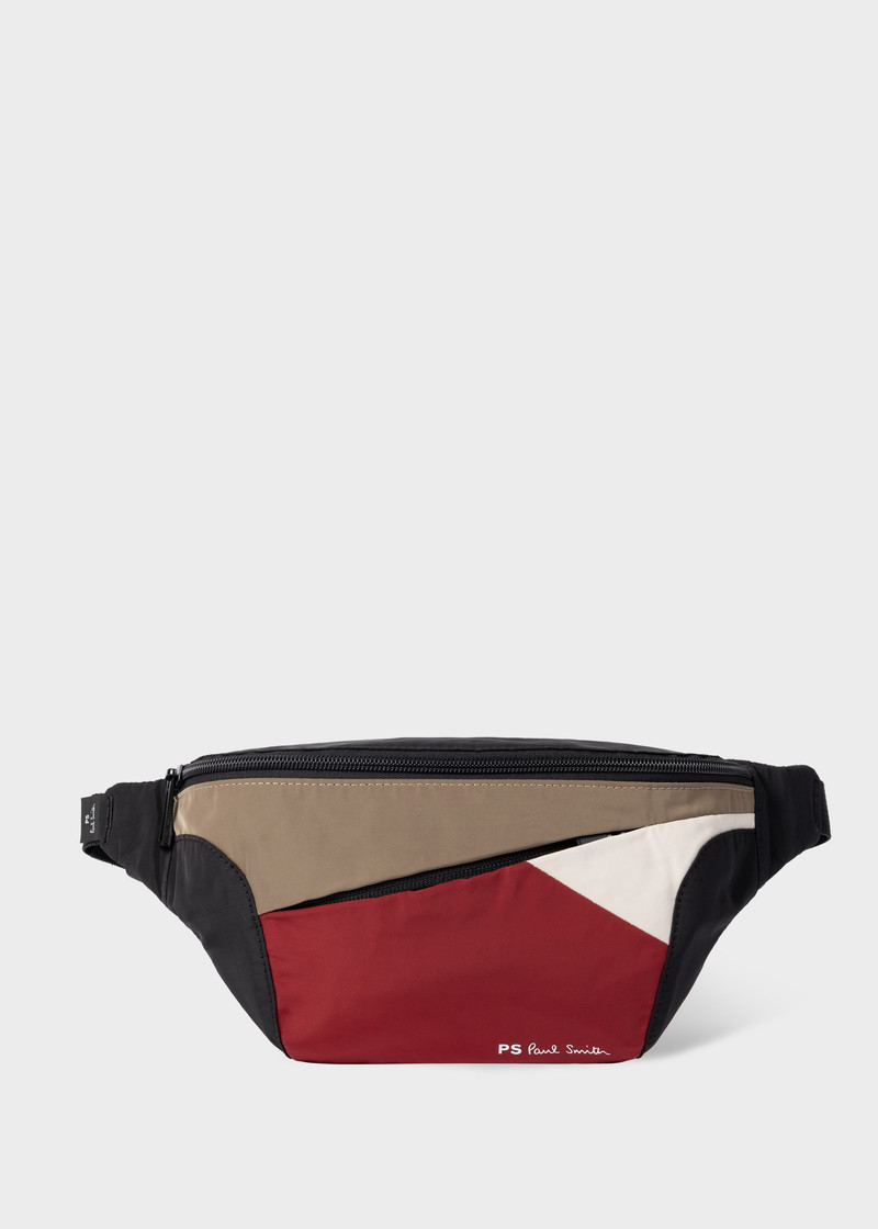 Black 'Colour Slash' Cross-Body Bag 1