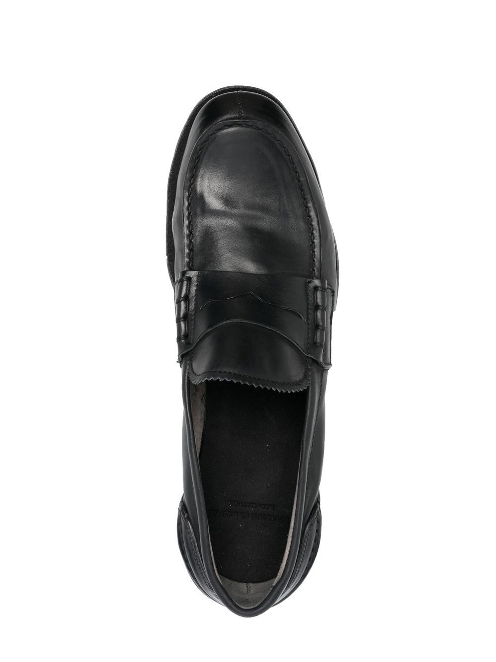flat leather loafers - 4