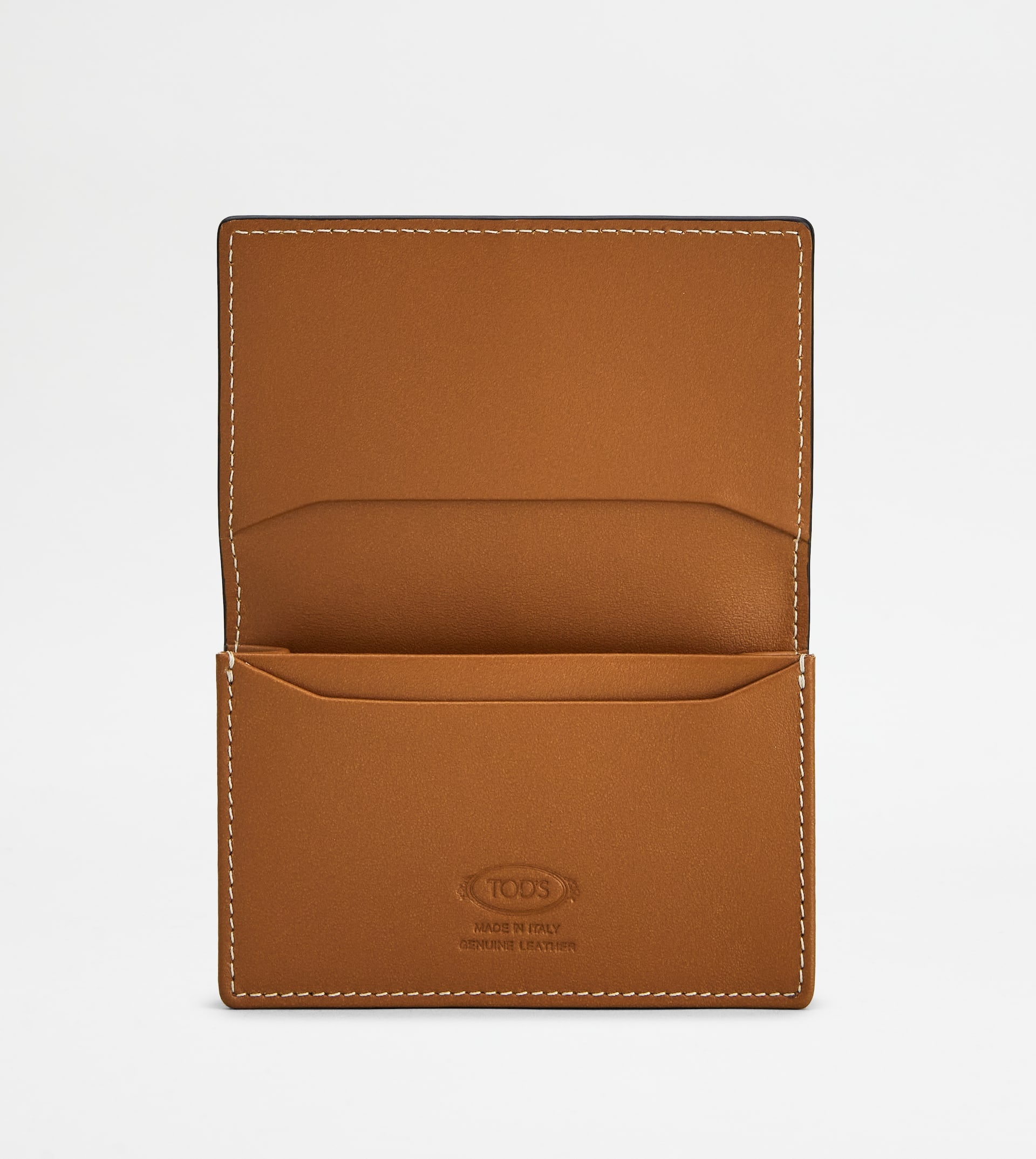 BUSINESS CARD HOLDER IN LEATHER - BROWN - 4
