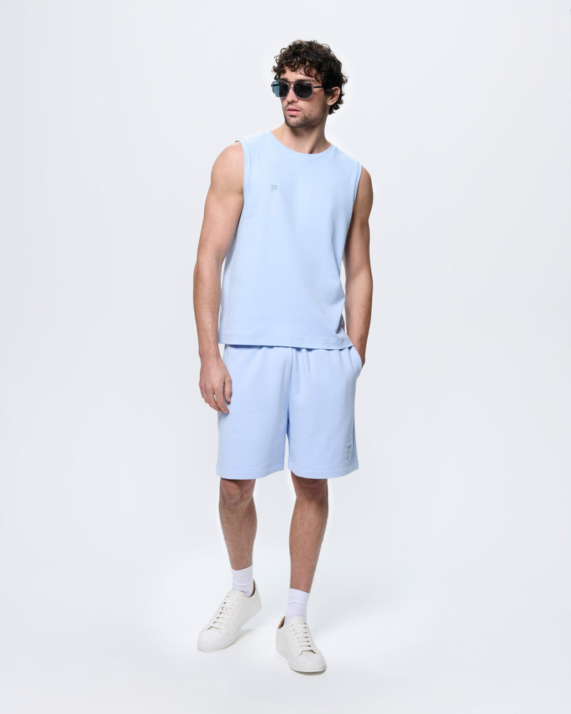 Mens Sleeveless T-Shirt - Wildflower Blue 3