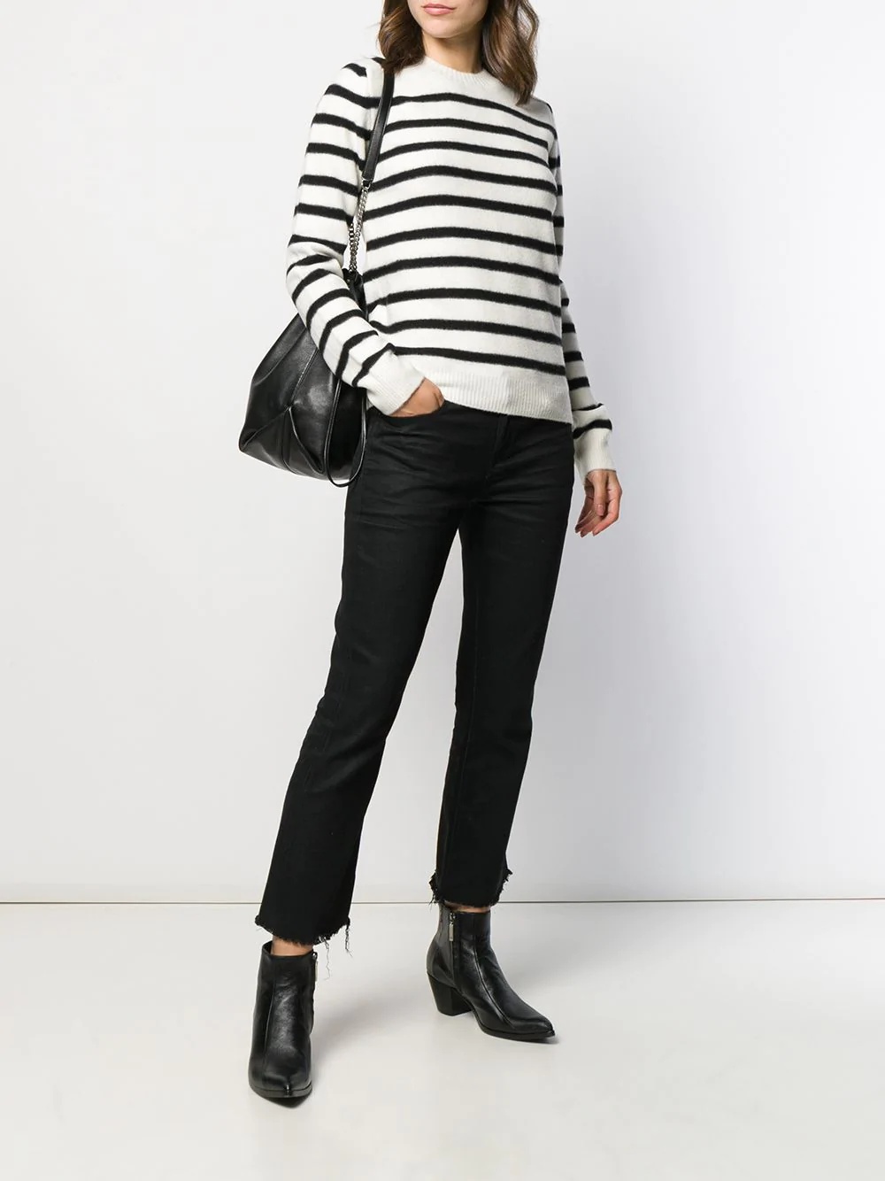 striped knitted jumper - 2