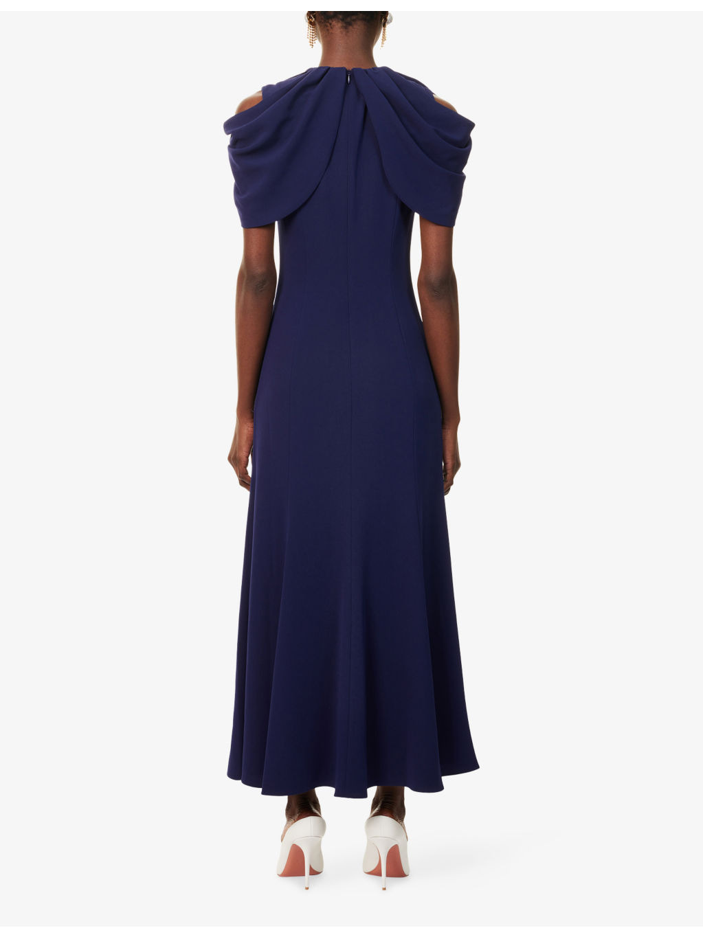 Cape Sleeveless Woven Maxi Dress - 4