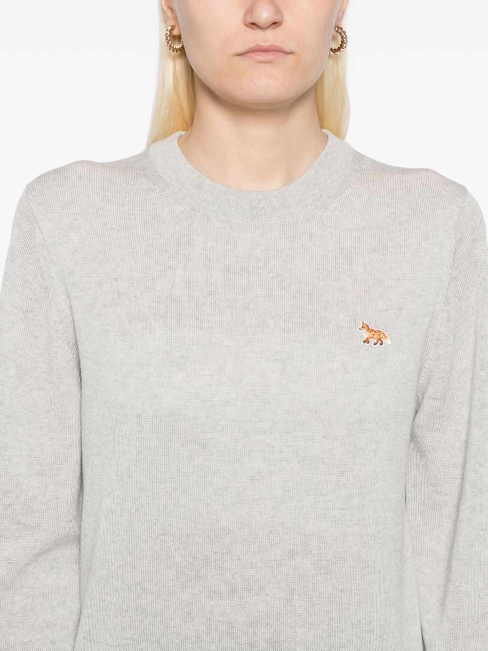 embroidered-logo jumper - 5