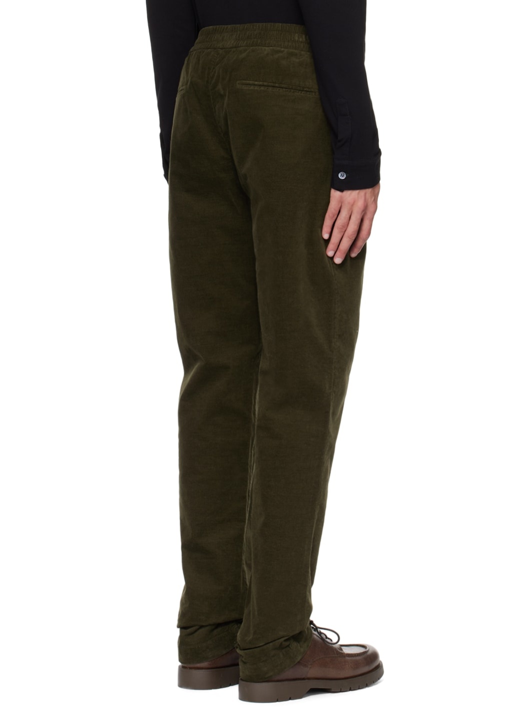 Khaki Relaxed-Fit Trousers - 3