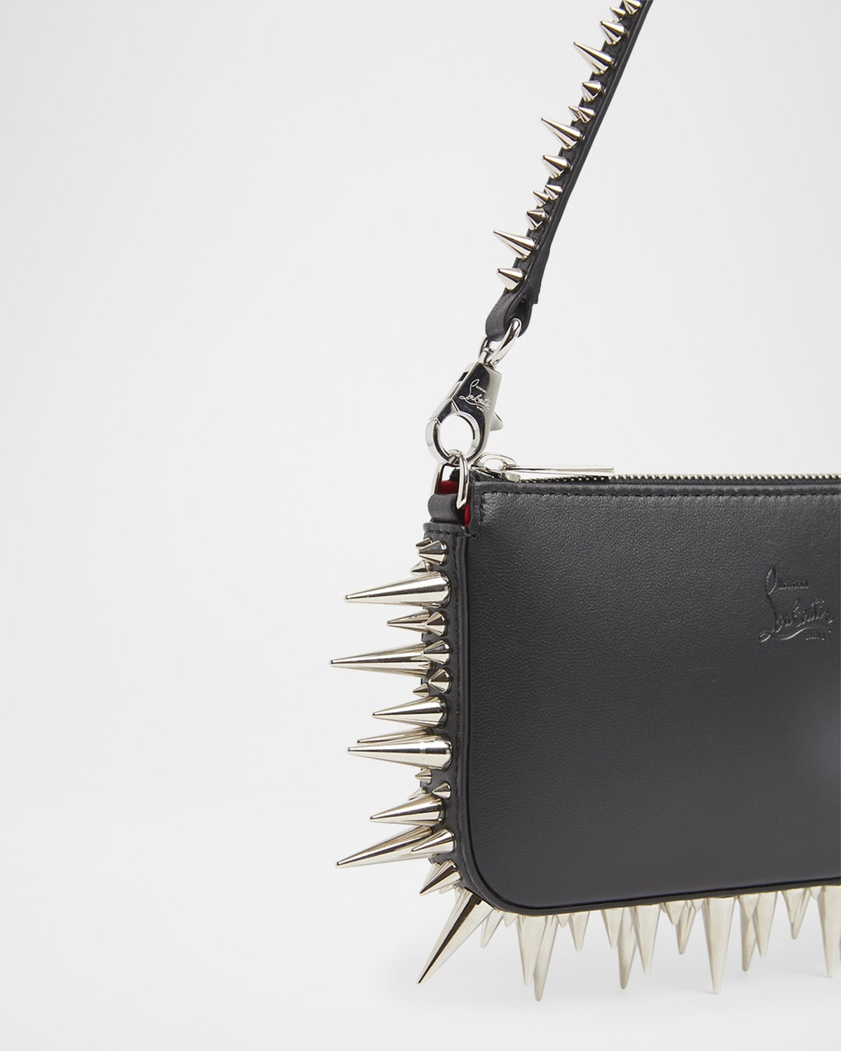 Loubila Mini Spike Leather Shoulder Bag - 4