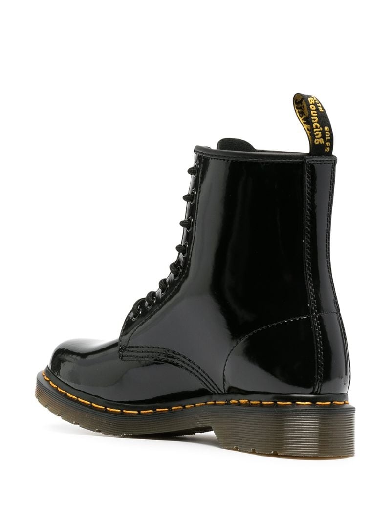 1460 leather combat boots - 3
