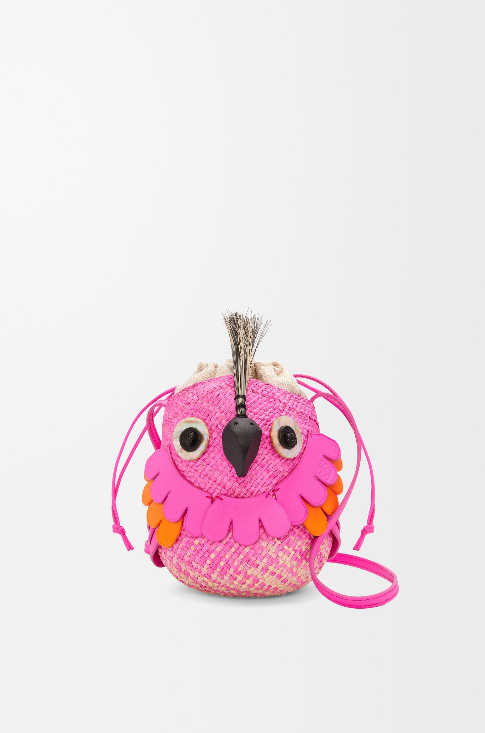 Bird bag in iraca palm and calfskin - 1