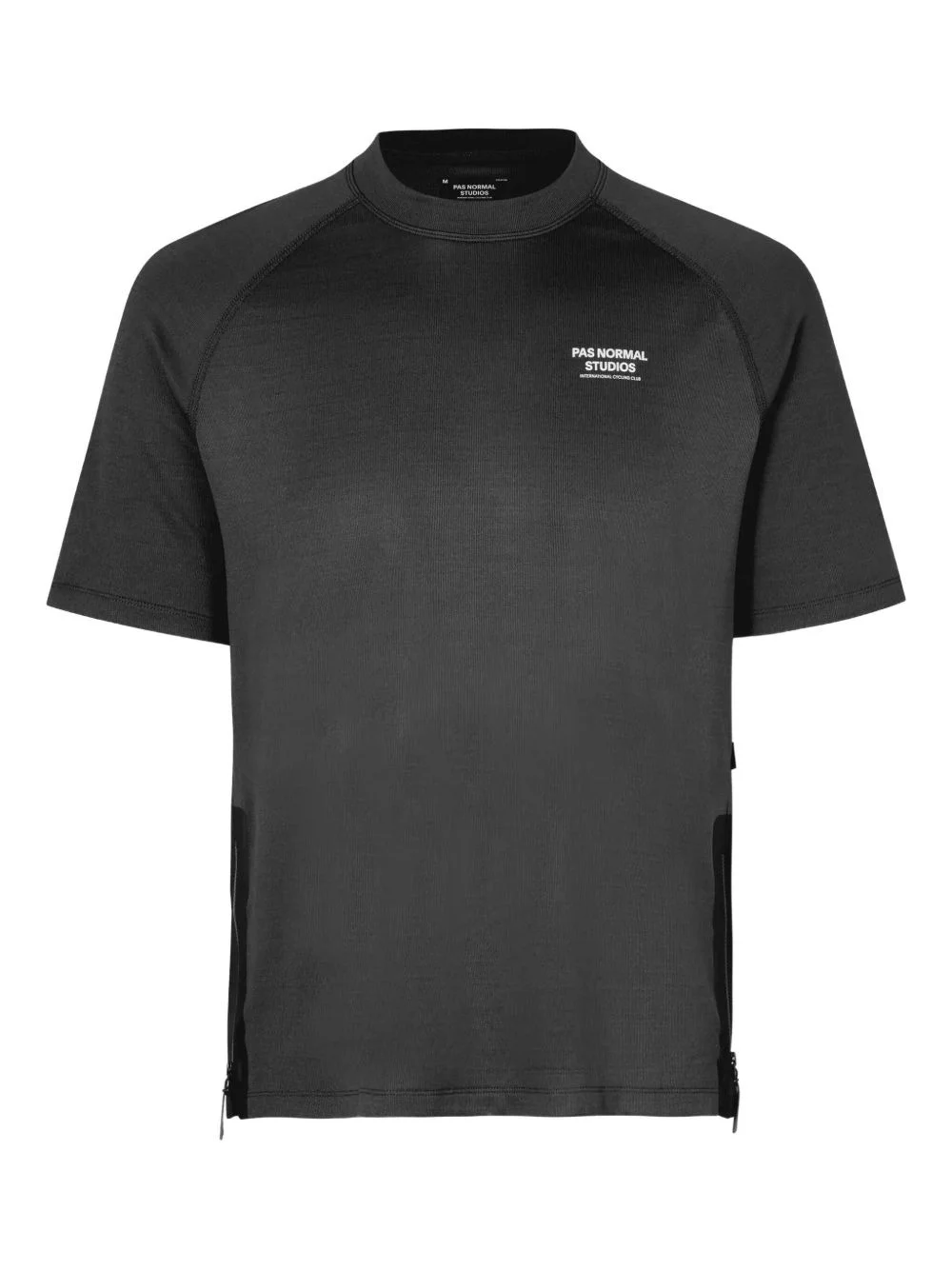 Escapism raglan-sleeve zip-detail t-shirt - 1