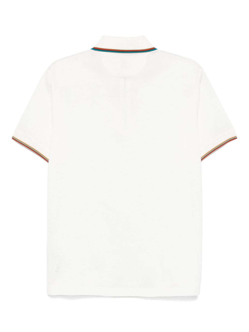 STRIPE-TRIM COTTON POLO SHIRT - 2