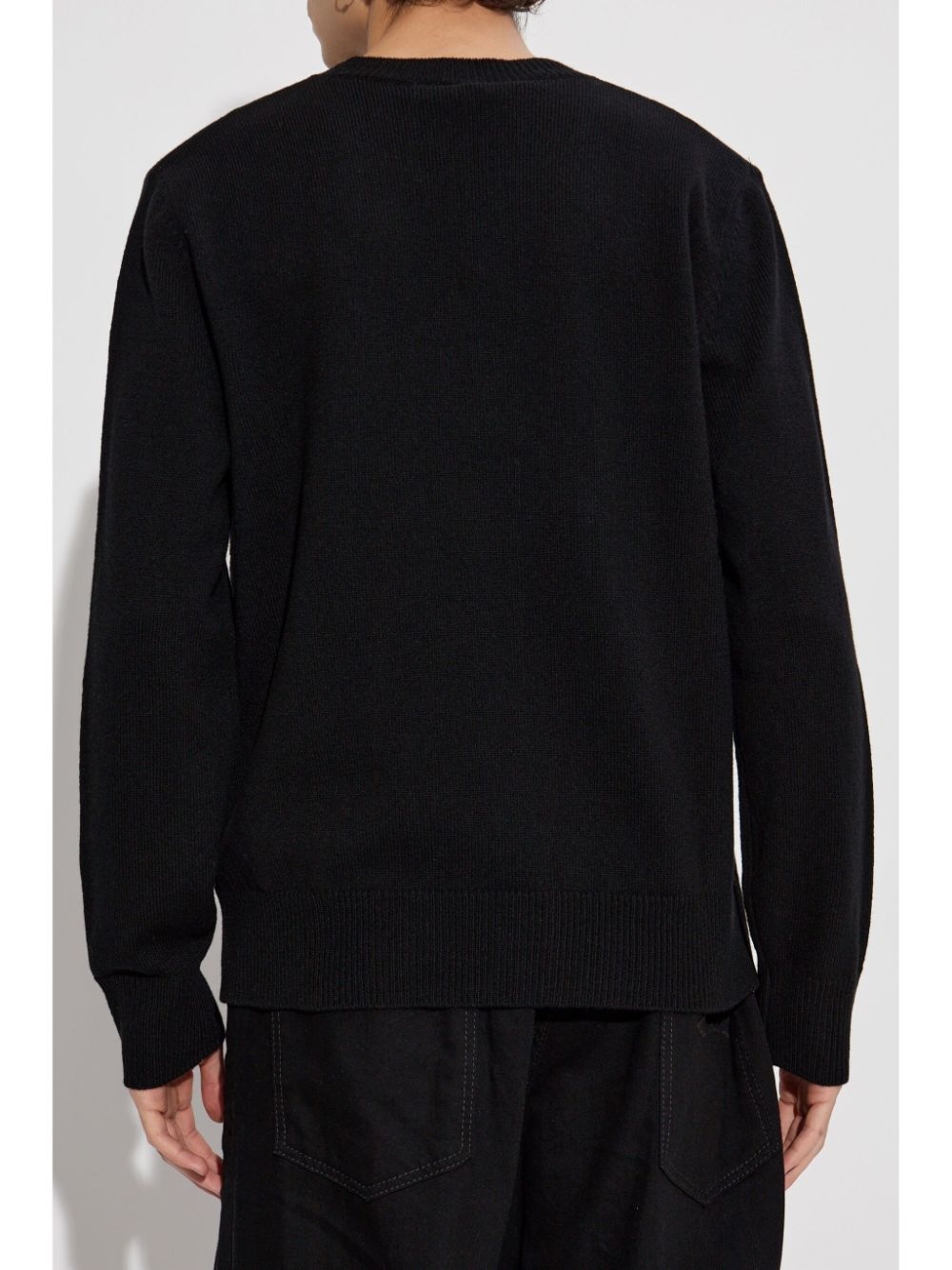 text-embroidered sweater - 4
