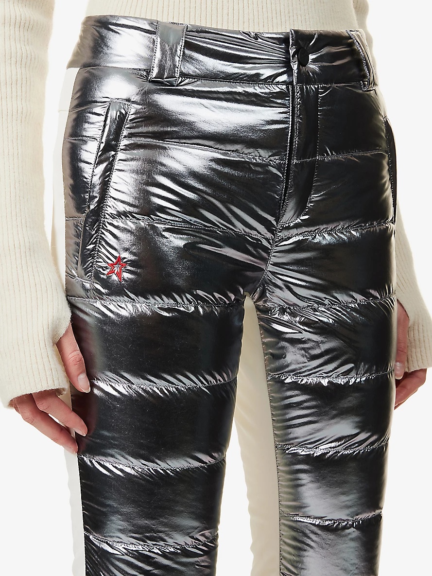 Talia quilted straight-leg mid-rise shell ski trousers - 5