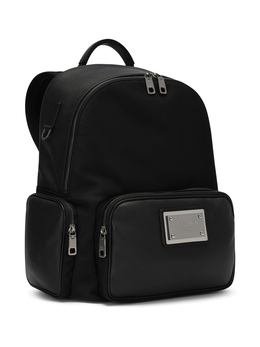 logo-plaque backpack - 3