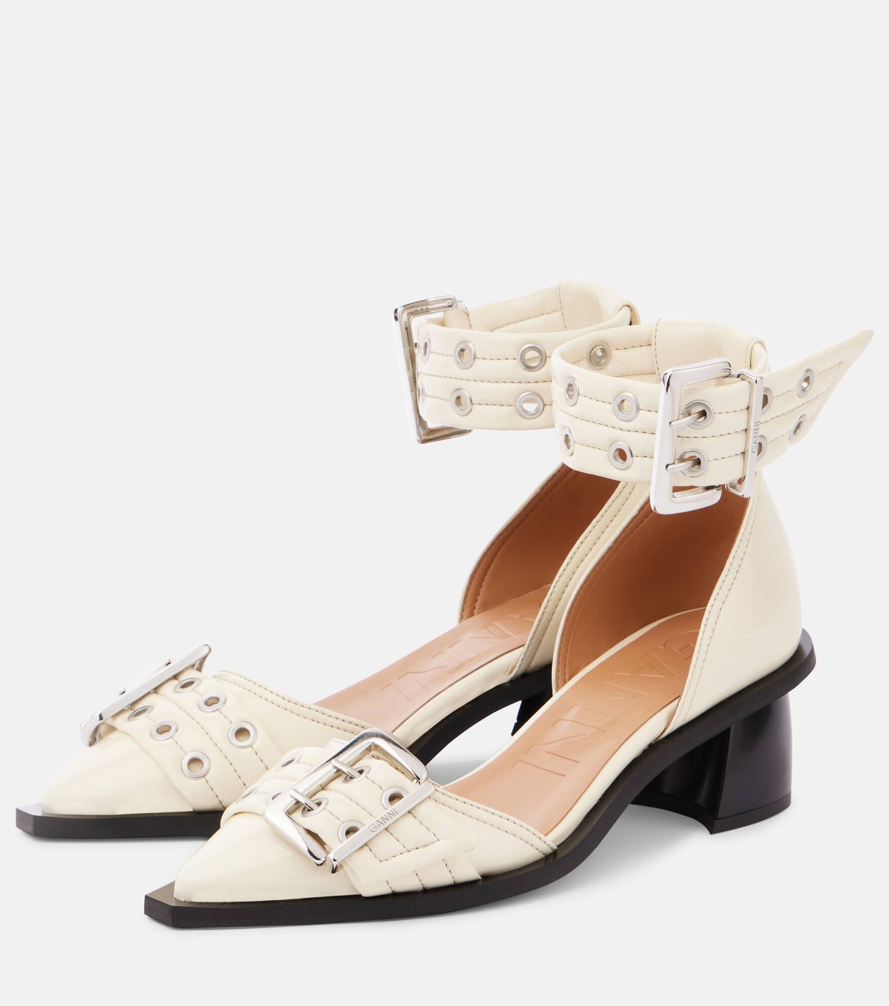Faux leather pumps - 4