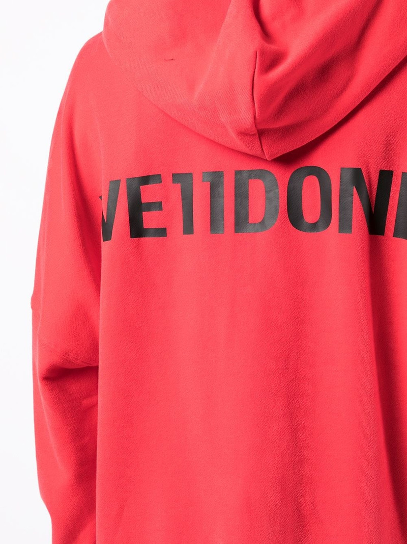 rear-logo oversized hoodie 5