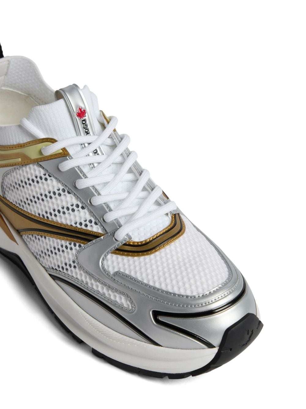 Dash panelled mesh sneakers - 5