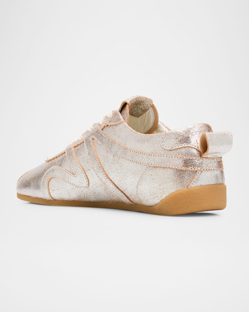 Giuseppe Zanotti Men's GZ-Top Metallic Suede Low-Top Sneakers outlook