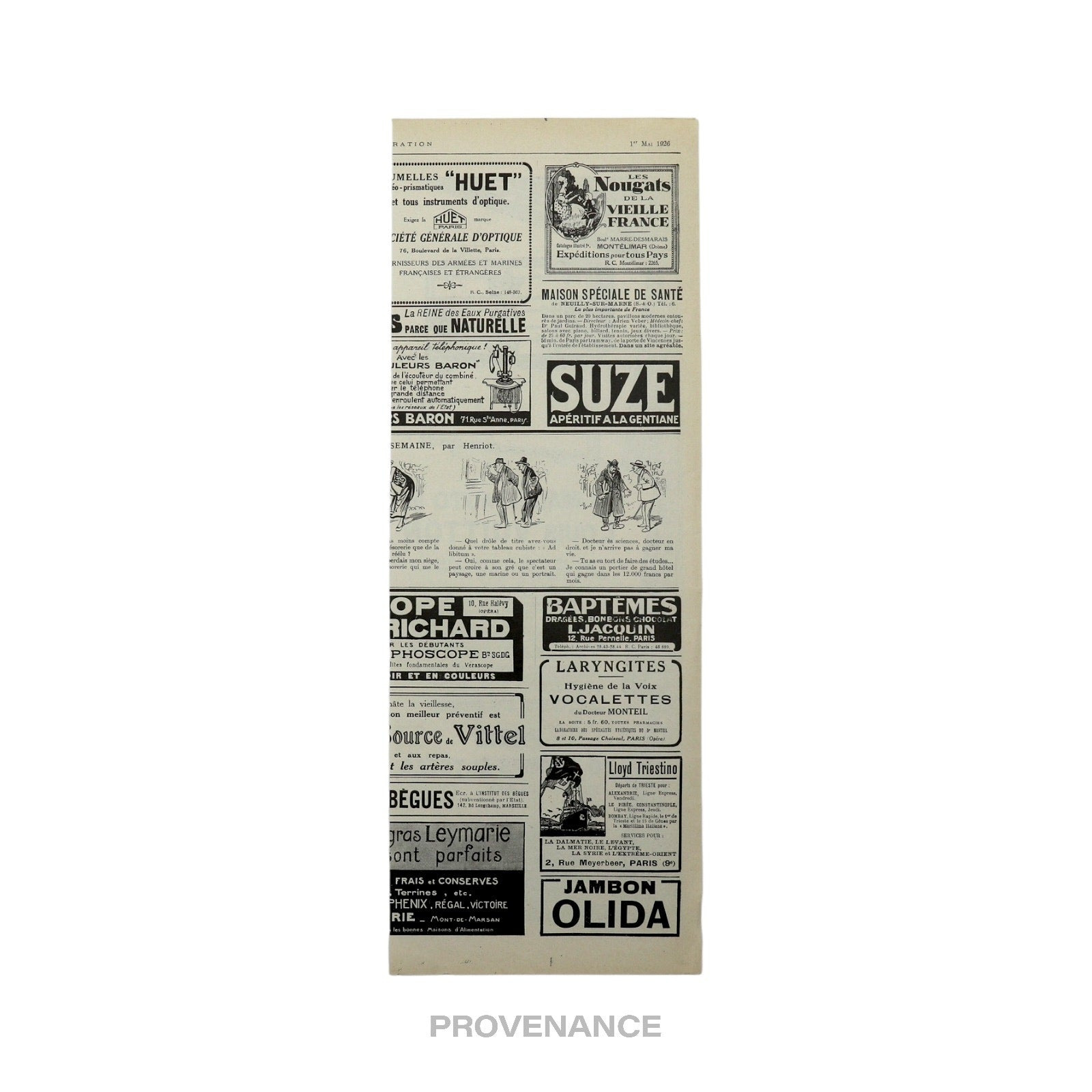 Louis Vuitton Antique Vintage Newsprint Ad - MALLE-AUTO - 4