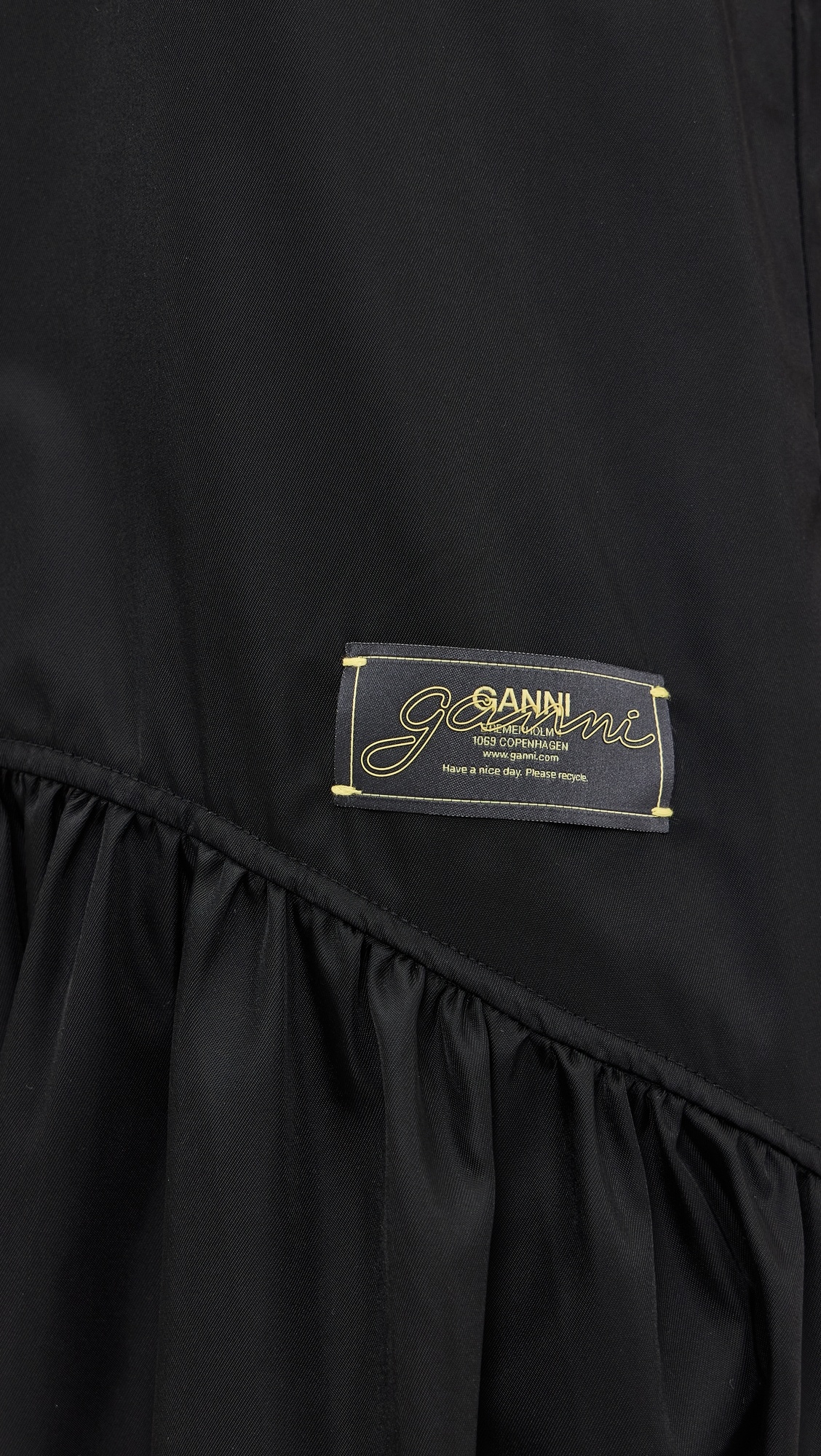 GANNI Duchesse Nylon Midi Dress | shopbop | REVERSIBLE