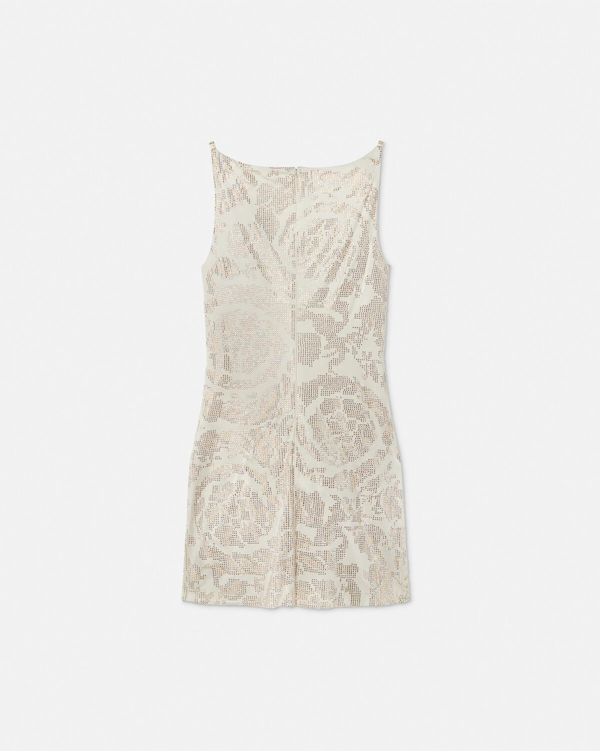 Crystal Barocco Cowl Slip Mini Dress - 3