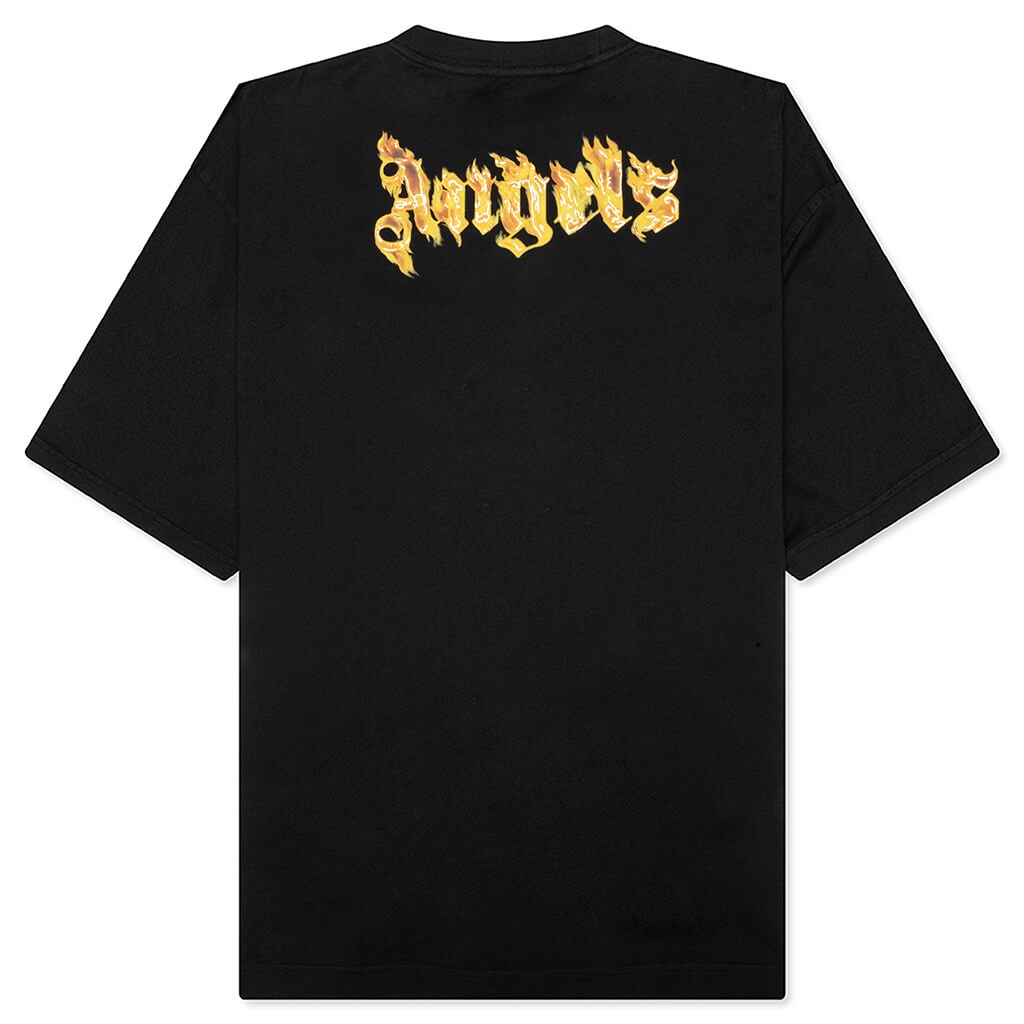 BURNING LOGO TEE - BLACK/GOLD - 2