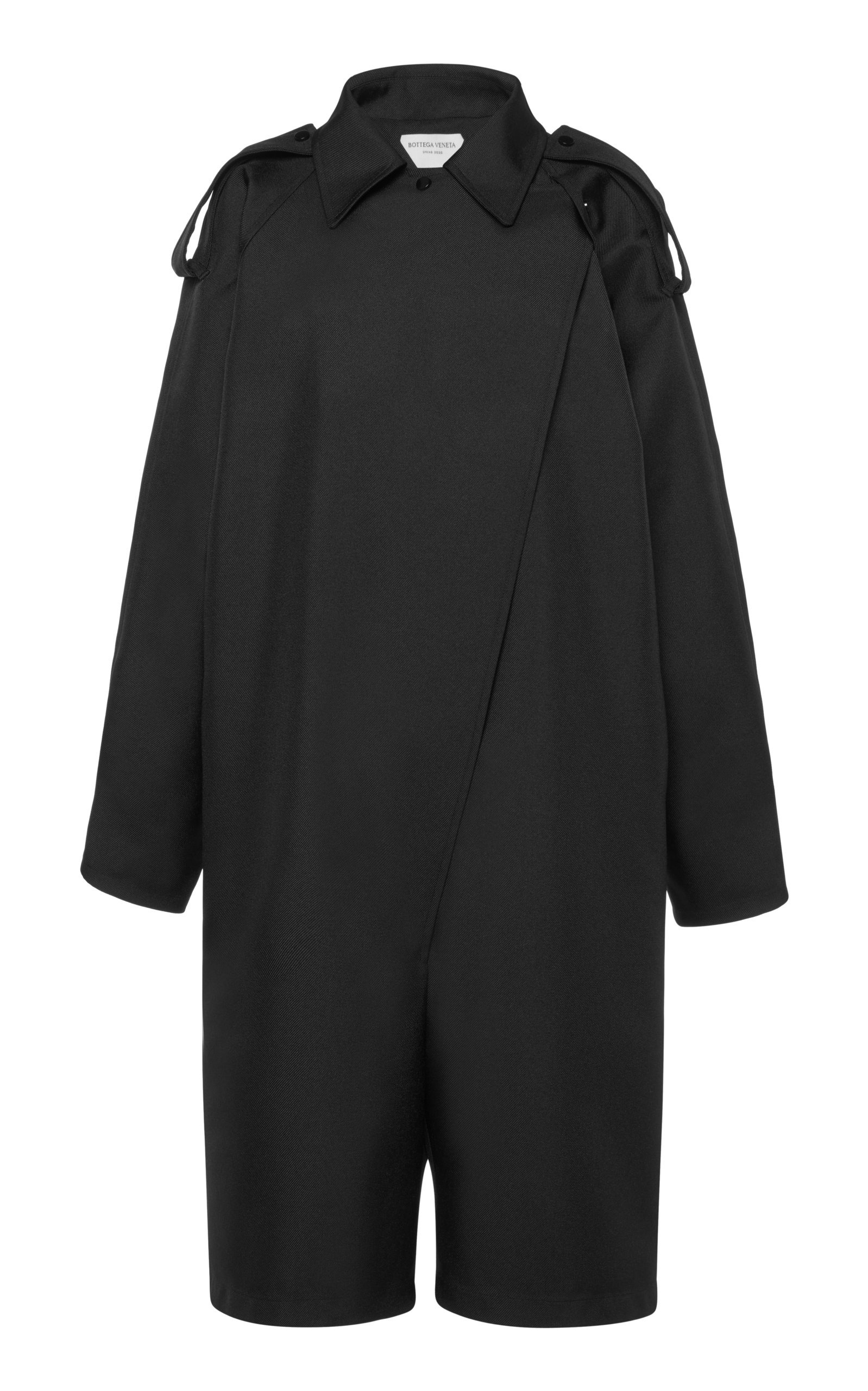 Belted Gabardine Jumpsuit black - 4