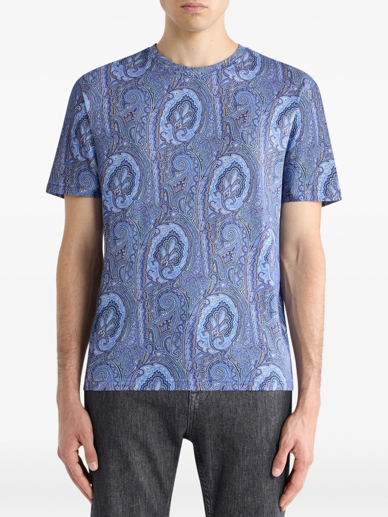 Etro Floral Paisley Cotton T-shirt 4