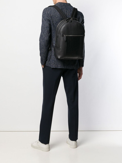 Salvatore Ferragamo embossed logo backpack outlook