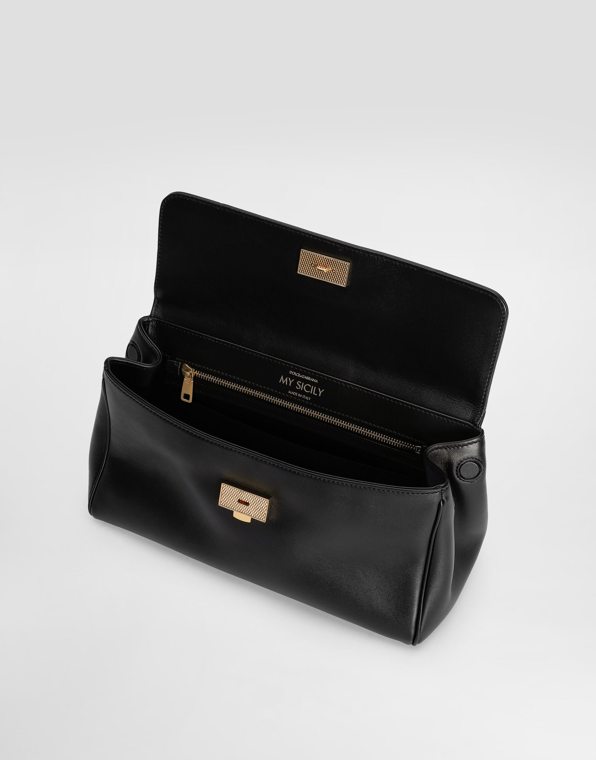 My Sicily handbag in plongé calfskin - 7