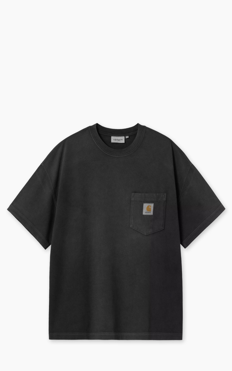 S/S HUDSON POCKET T-SHIRT BLACK CHALK WASH - 1
