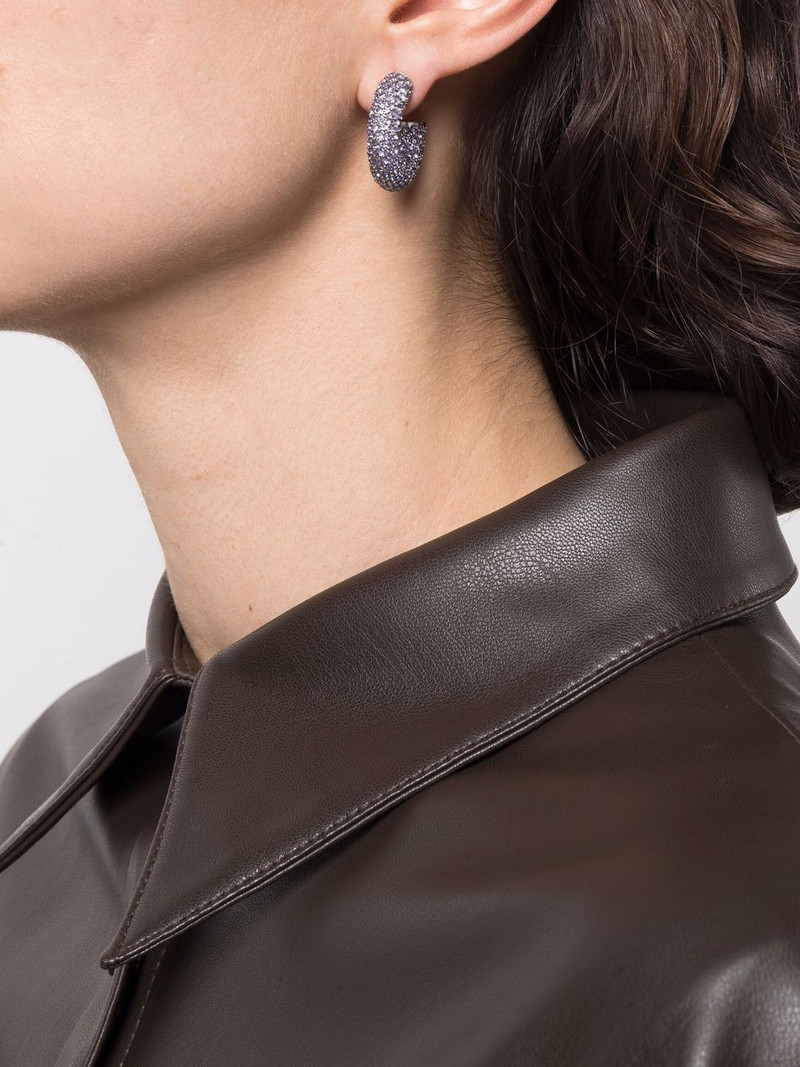 Amina Muaddi Cameron crystal-embellished hoops outlook