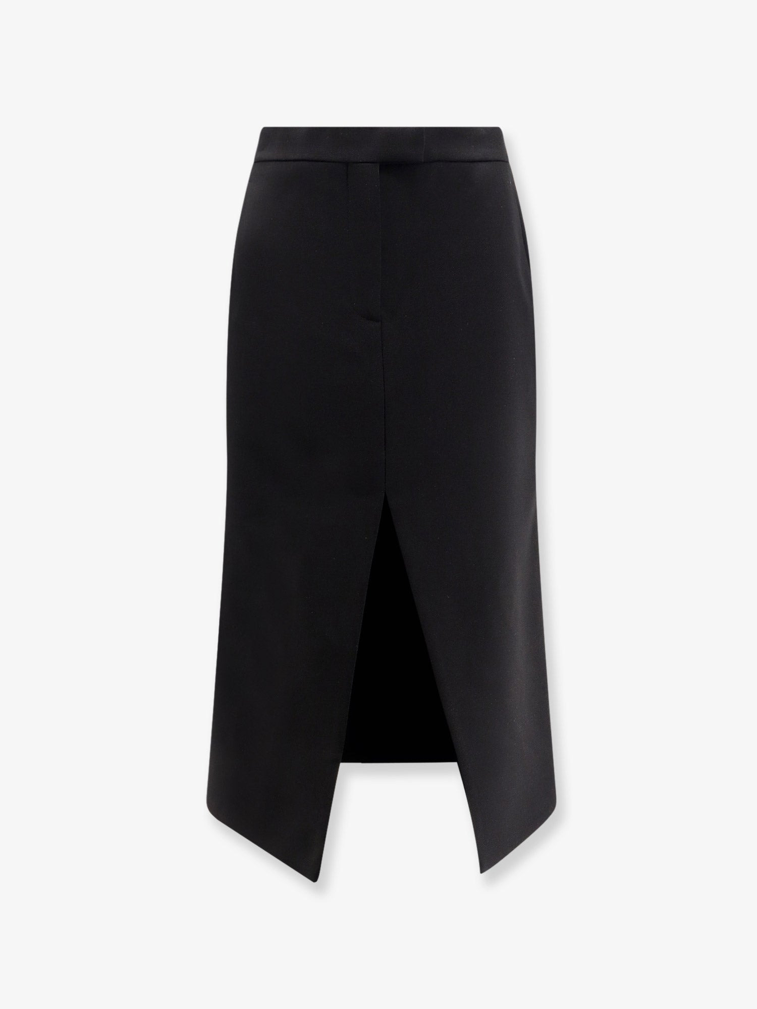 Alexander Mcqueen Midi Wool Skirt - 1