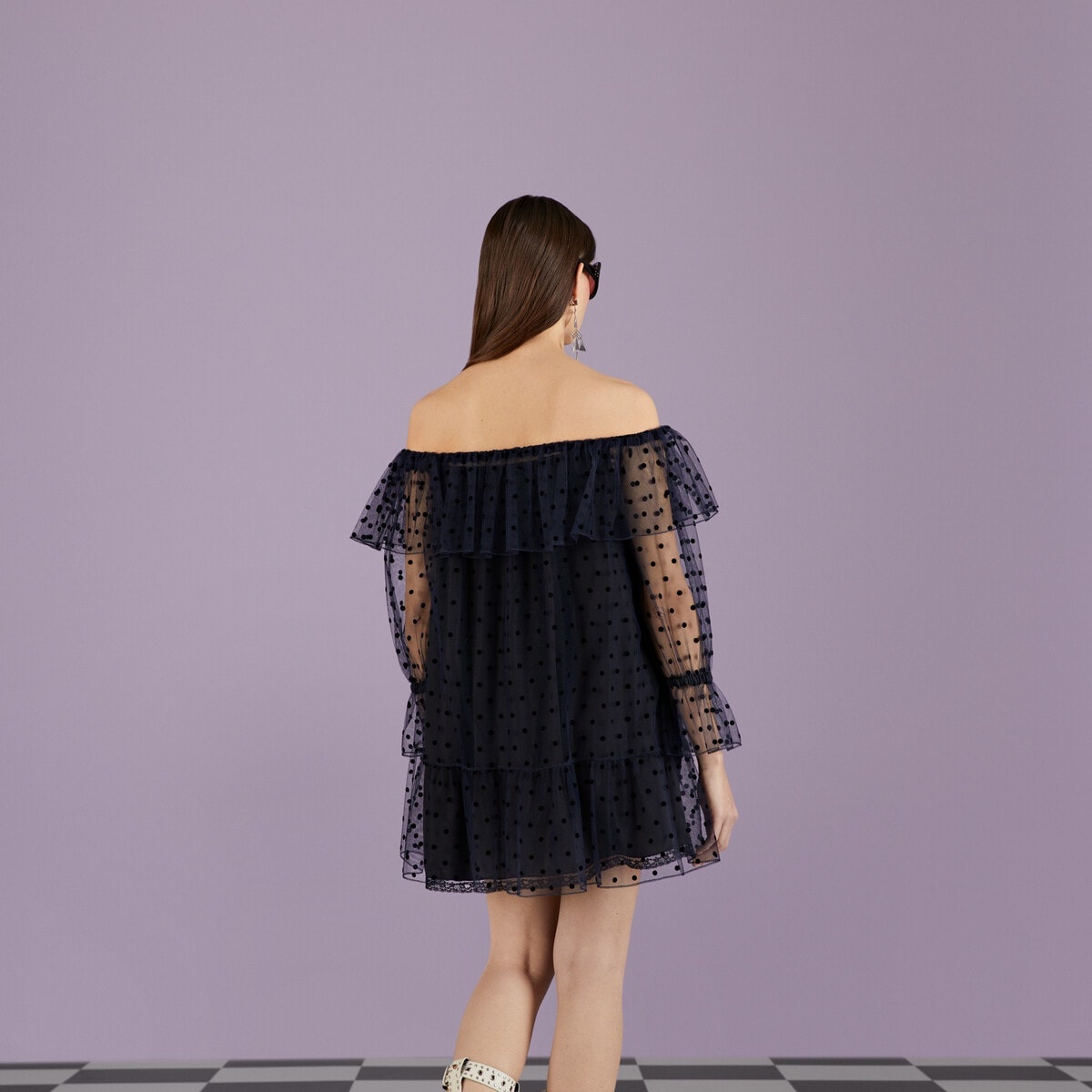 Polka dot tulle dress - 5