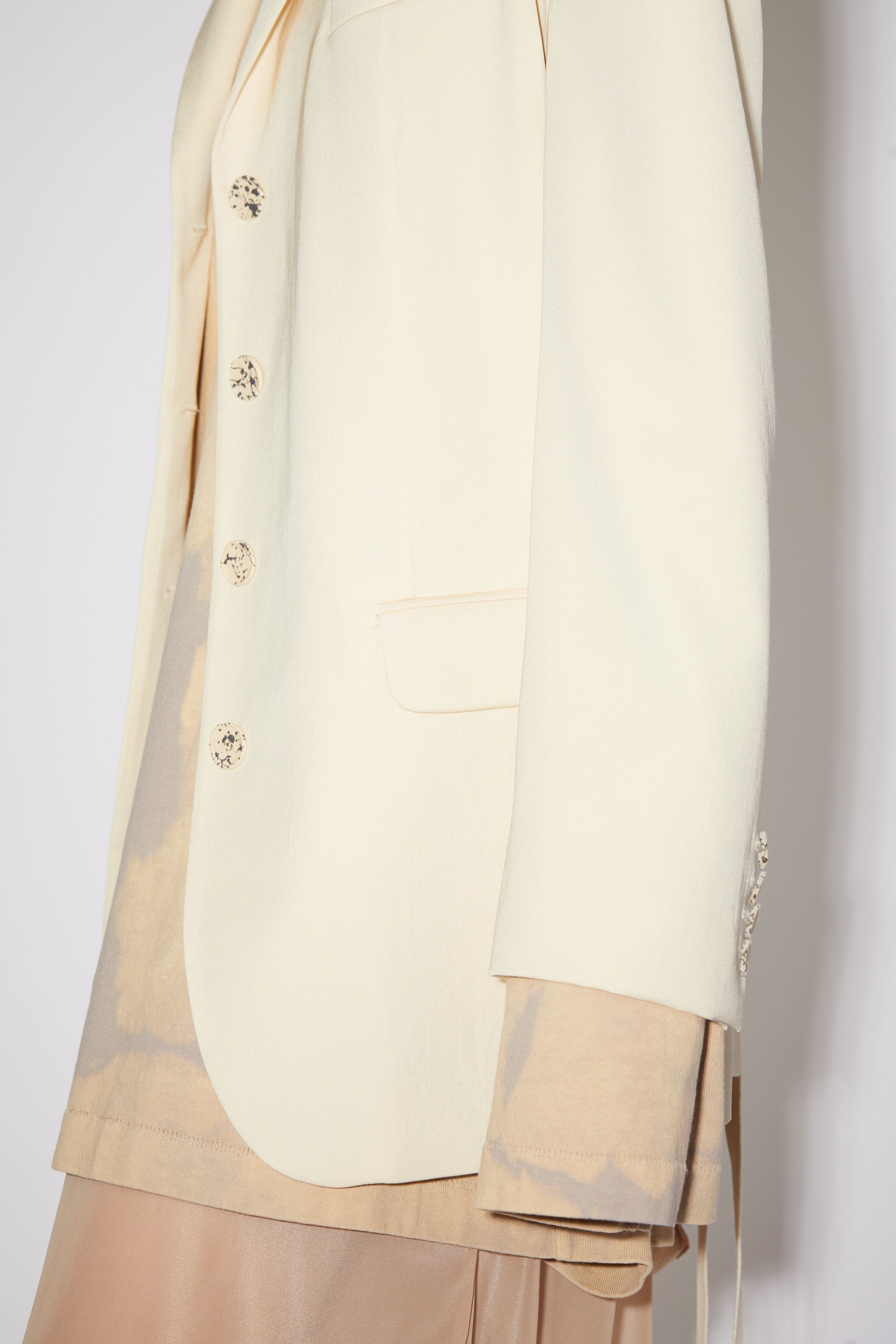 Belted suit jacket - Oat beige - 6