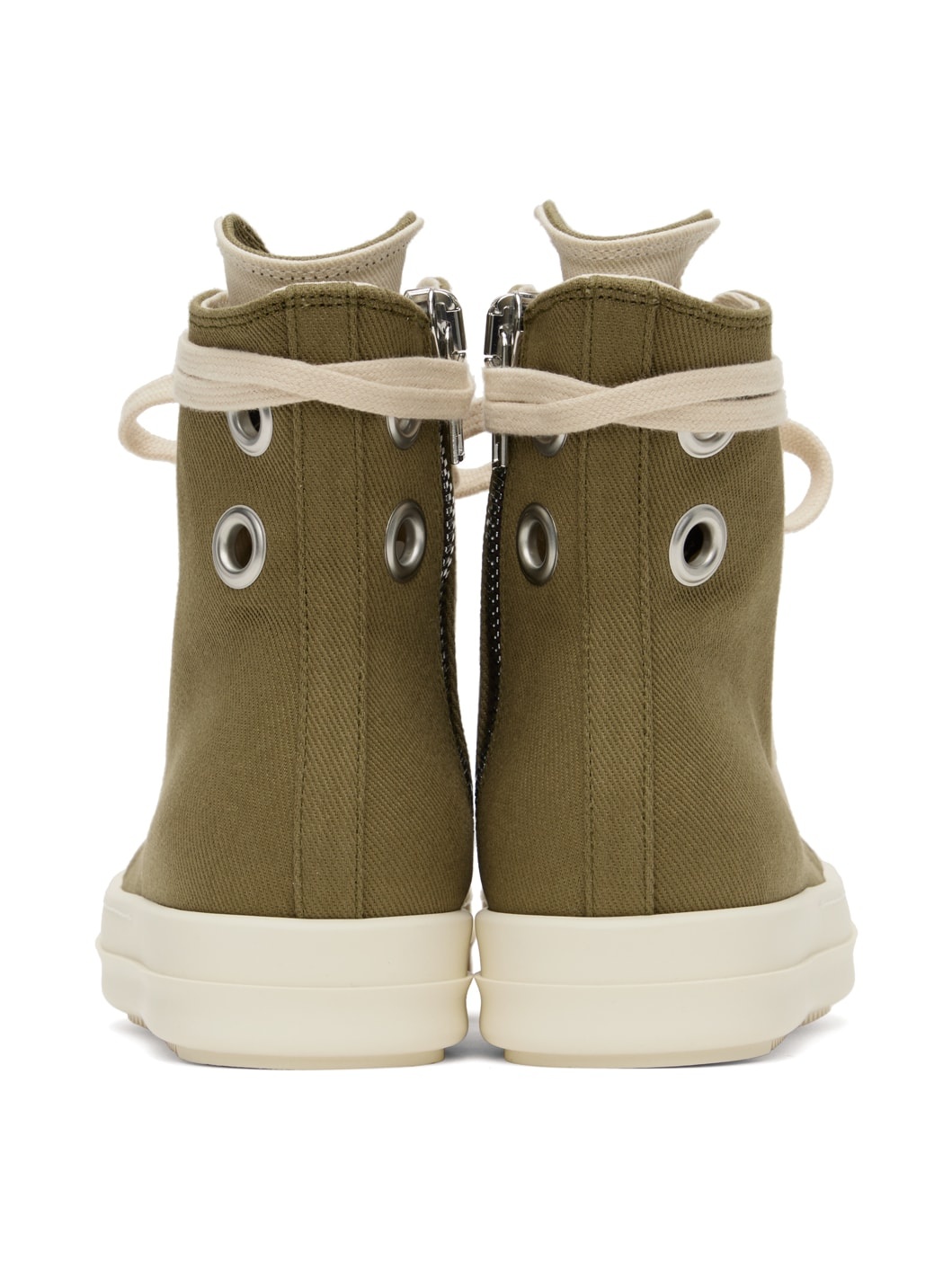 Green Eyelet Sneakers - 2