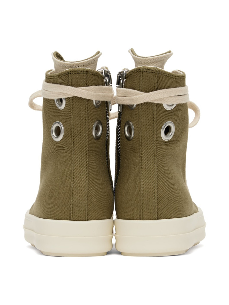 Green Eyelet Sneakers 2