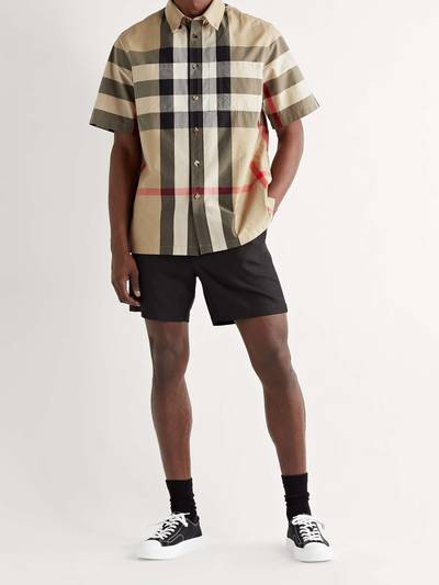 Burberry Button-Down Collar Checked Cotton-Poplin Shirt outlook