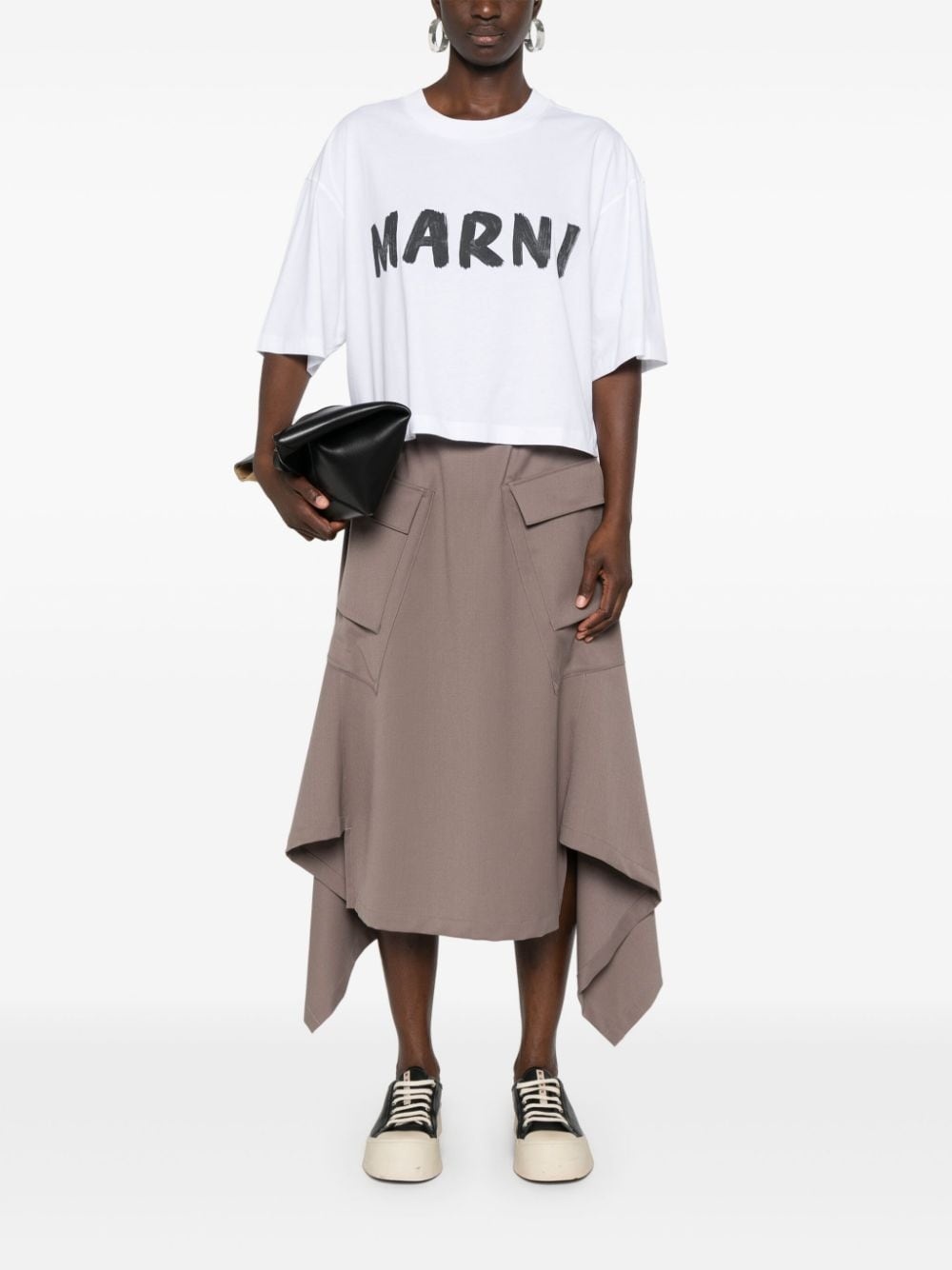 cropped organic cotton T-shirt - 2