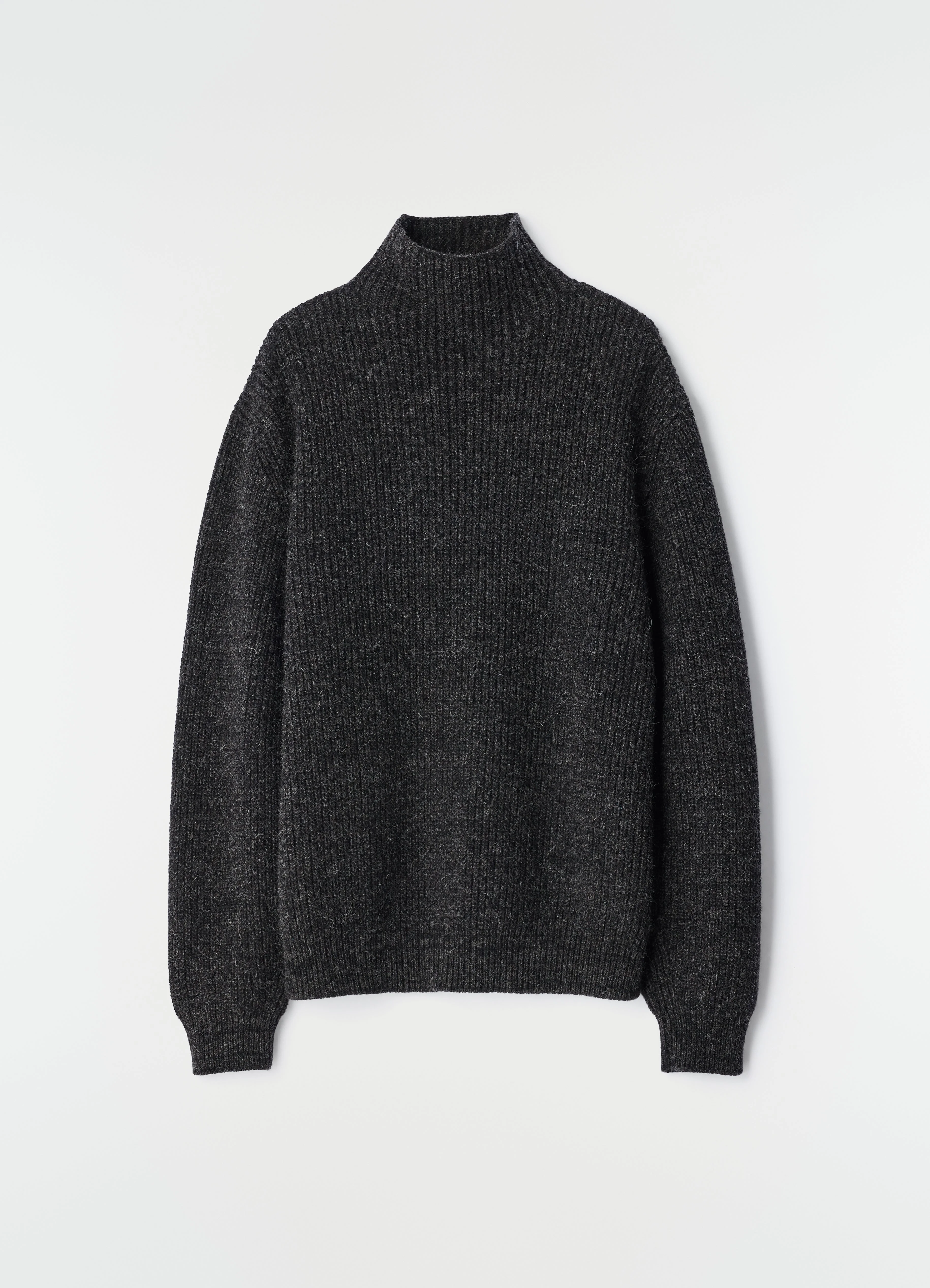 HIGH NECK SWEATER IN YAK ALPACA - 1