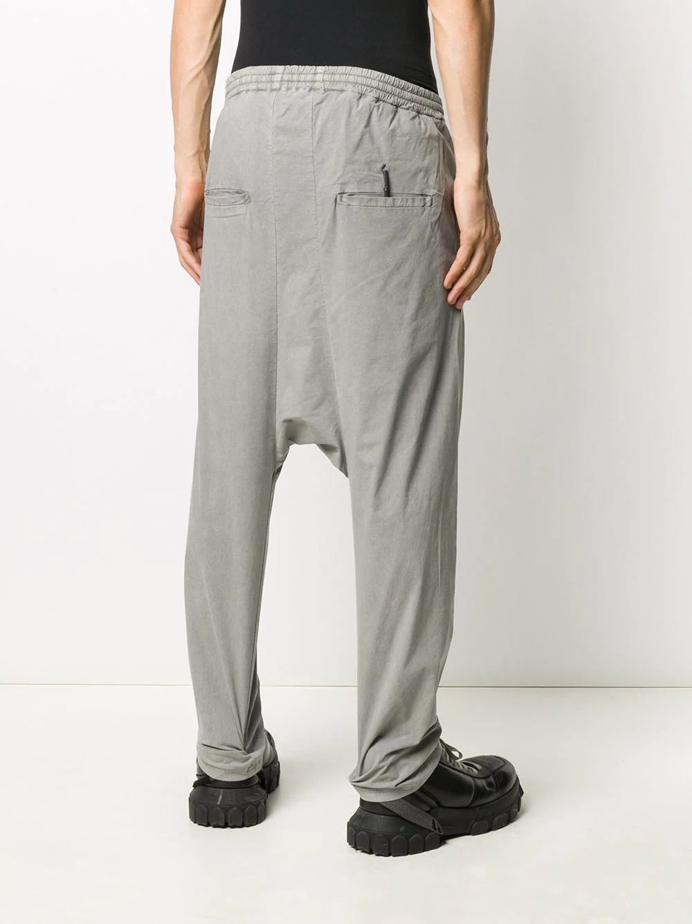 drop-crotch track pants - 4