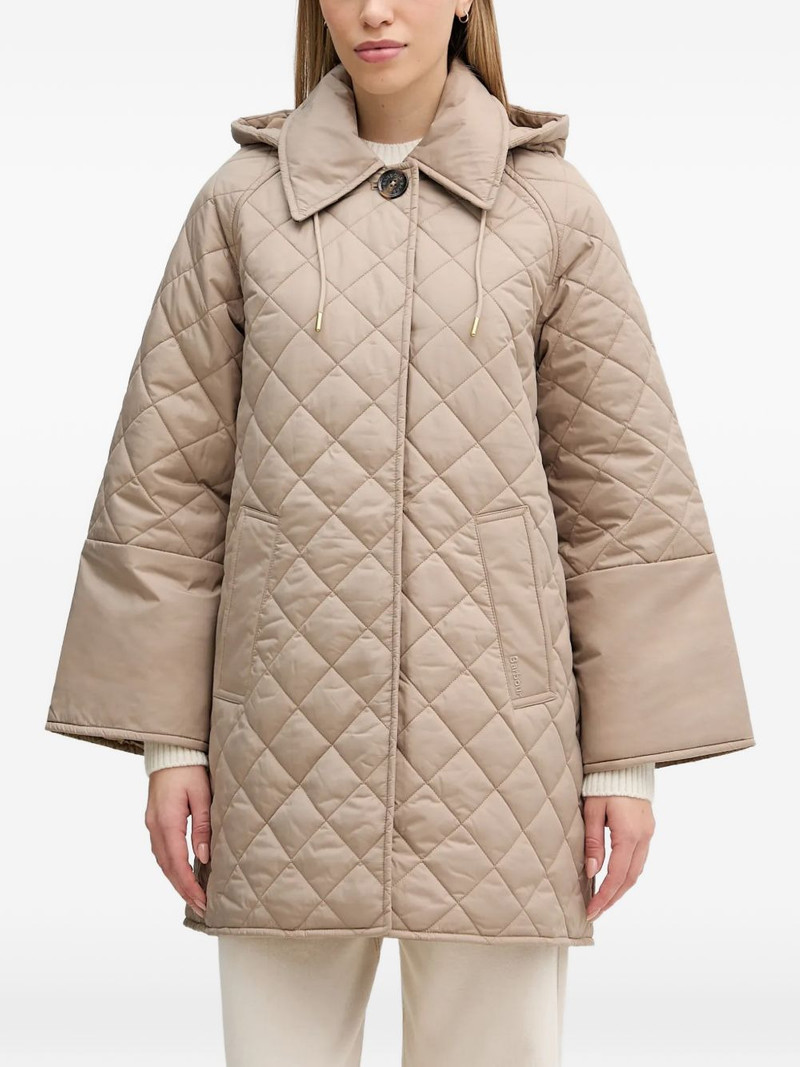 Cara quilted hooded coat 1