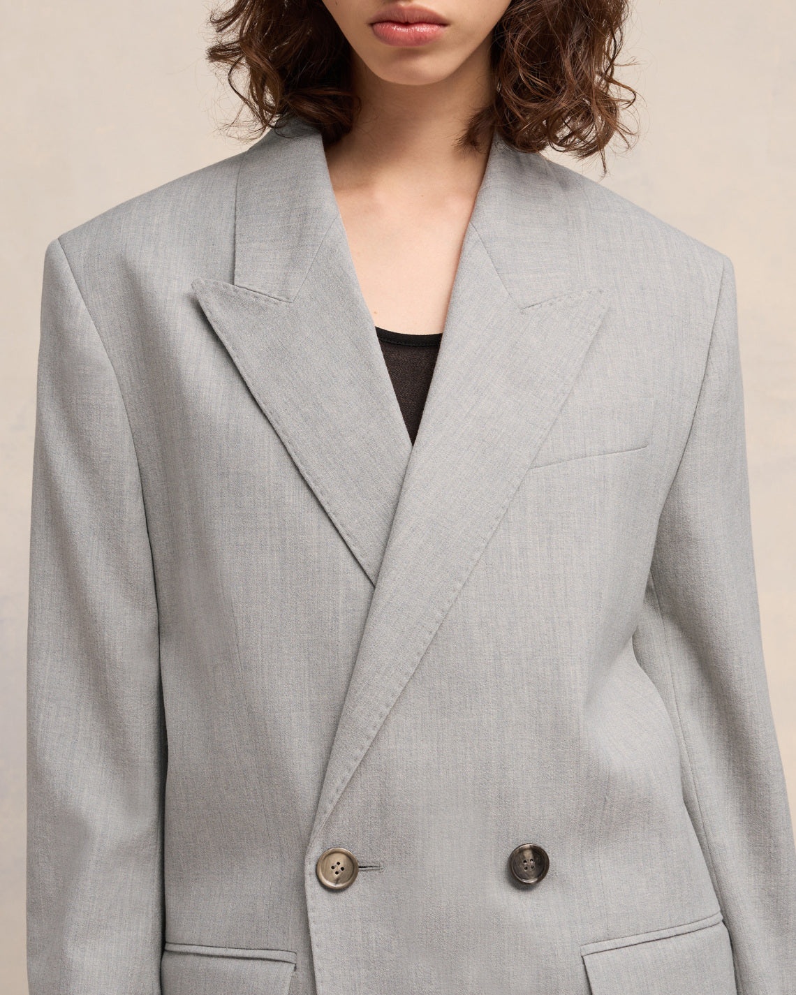 DOUBLE BREASTED OVERSIZE JACKET - 4
