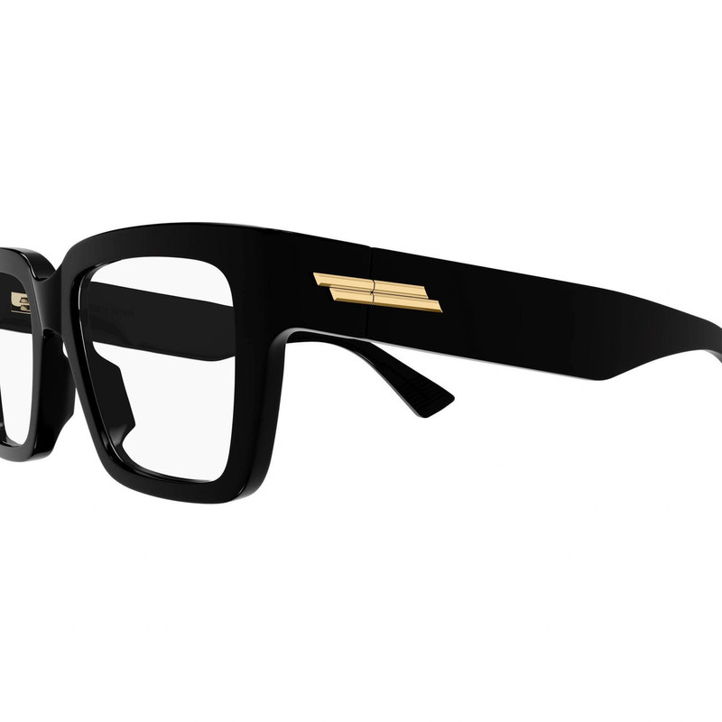 Bottega Veneta RECTANGULAR SQUARE EYEGLASSES (SHINY BLACK) outlook