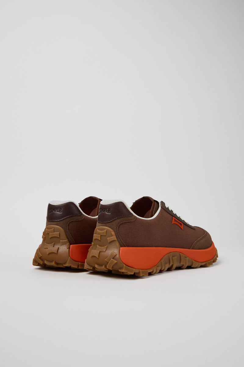 CAMPERLAB Brown Textile and Nubuk Sneakers for Men. outlook