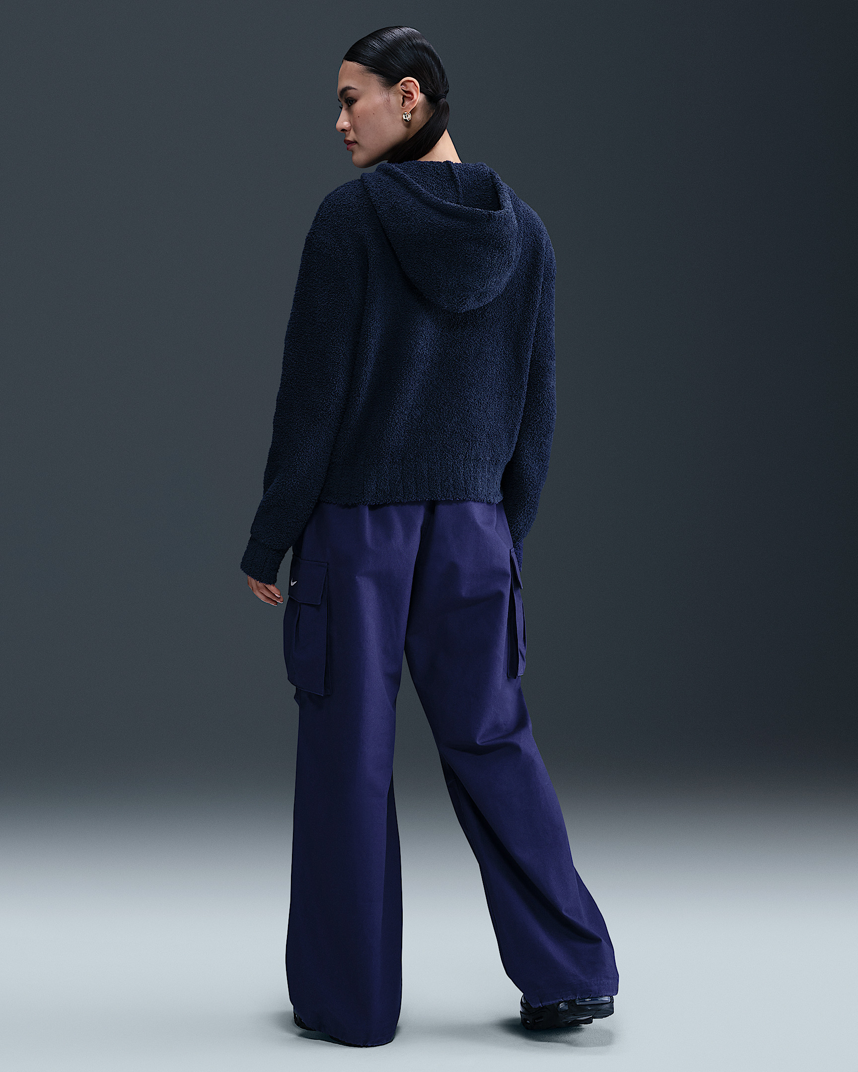 Nike Sportswear Phoenix Cozy Bouclé Women's Loose Knit Hoodie - 5
